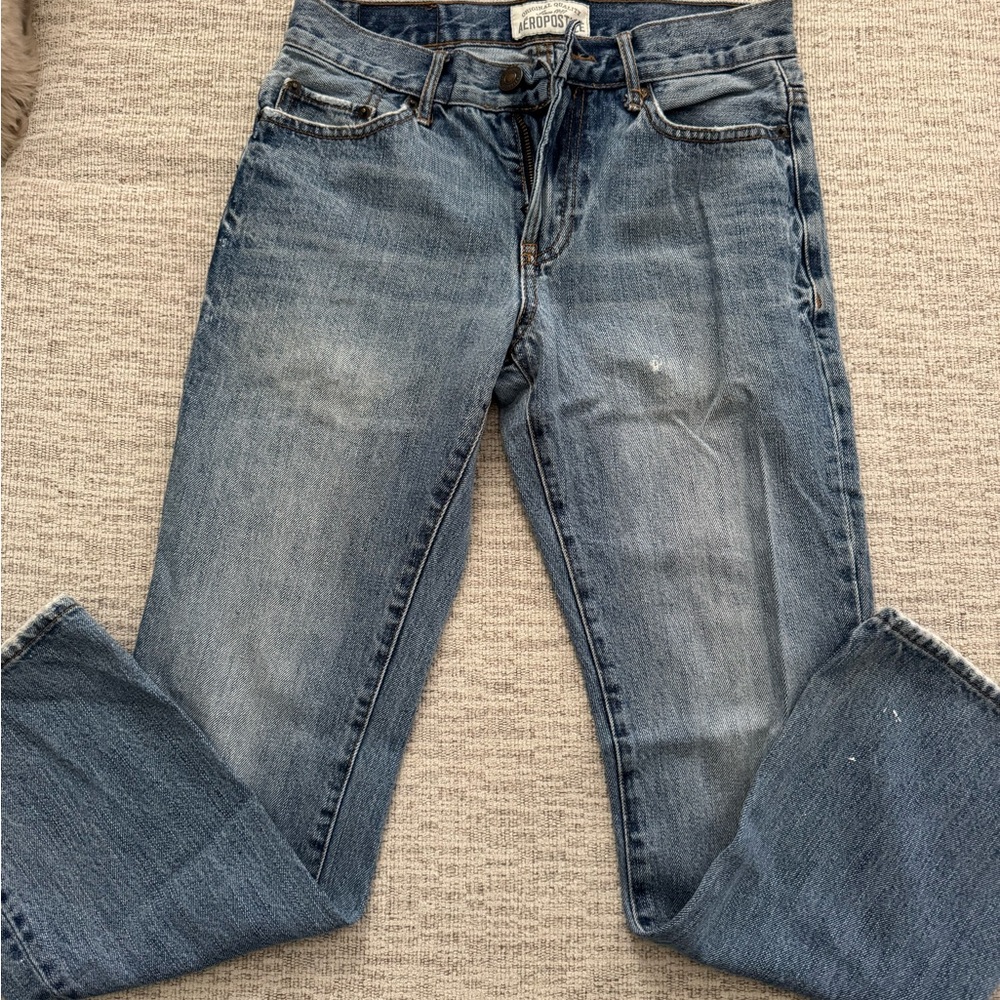 Aeropostale Women’s Slim Bootcut Jeans - Blue